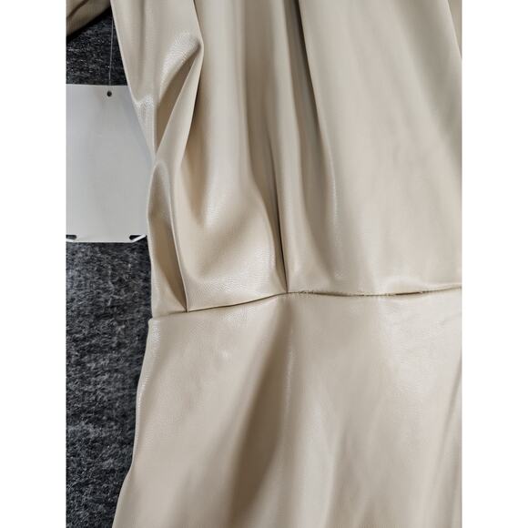 Isabel Marant Étoile Balesi Asymmetric Hem Faux Leather 10 US - Picture 14 of 16